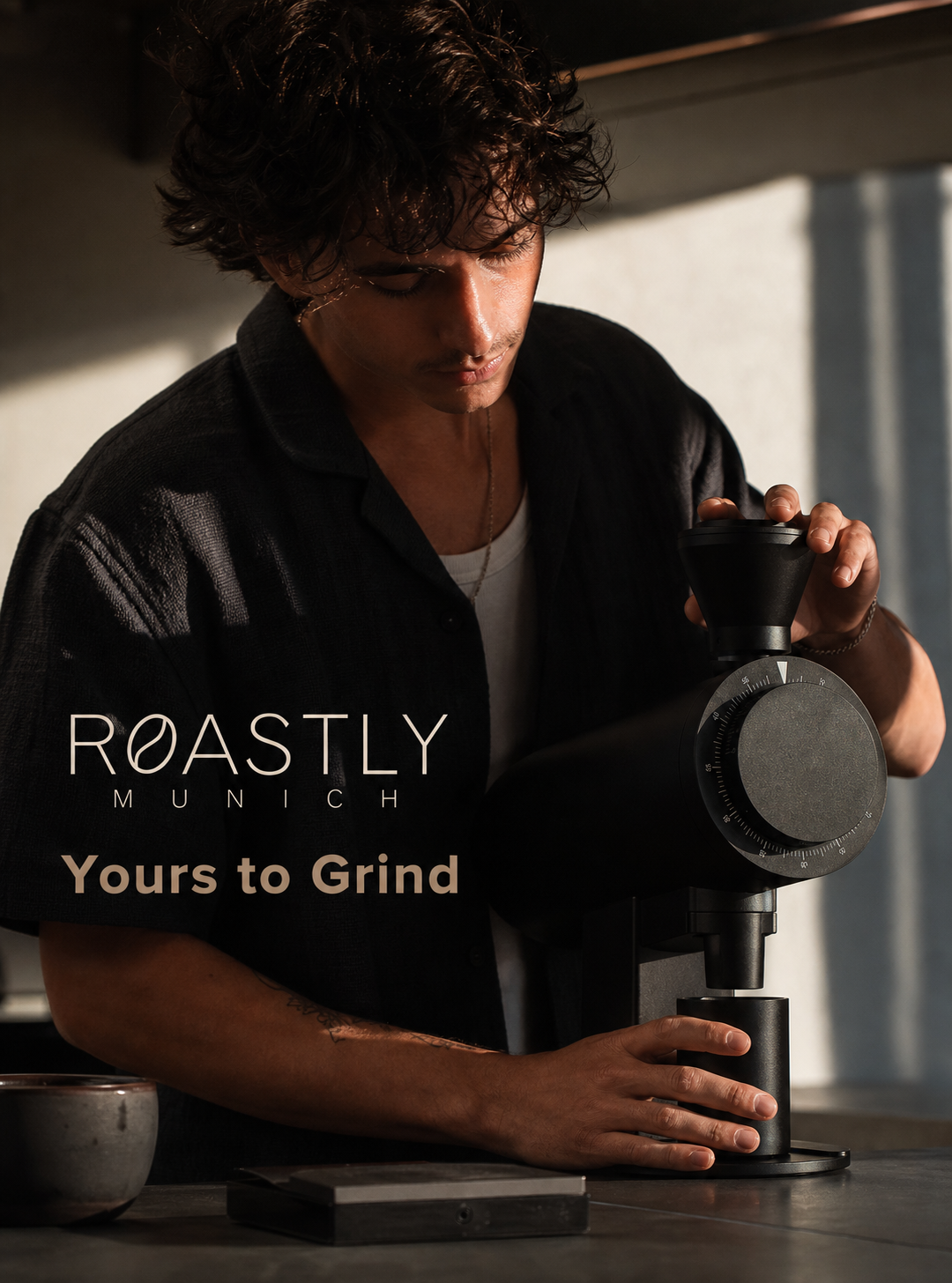 ROASTLY DF83V (DLC Burr) Kaffeemühle Gen 3 III V3, Berühmtes White Label, Elektrische Einzeldosis-Kaffeemühle, Nahezu Retentionsfrei (Silber)