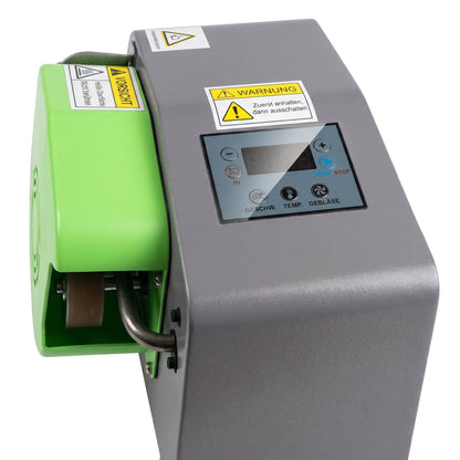 LastWerk Luftpolstermaschine für Luftkissenfolie inkl. 2x 300mm Bubble Film, kompakte Verpackungsmaschine mit digitaler Steuerung für Versand, Lager und E-Commerce
