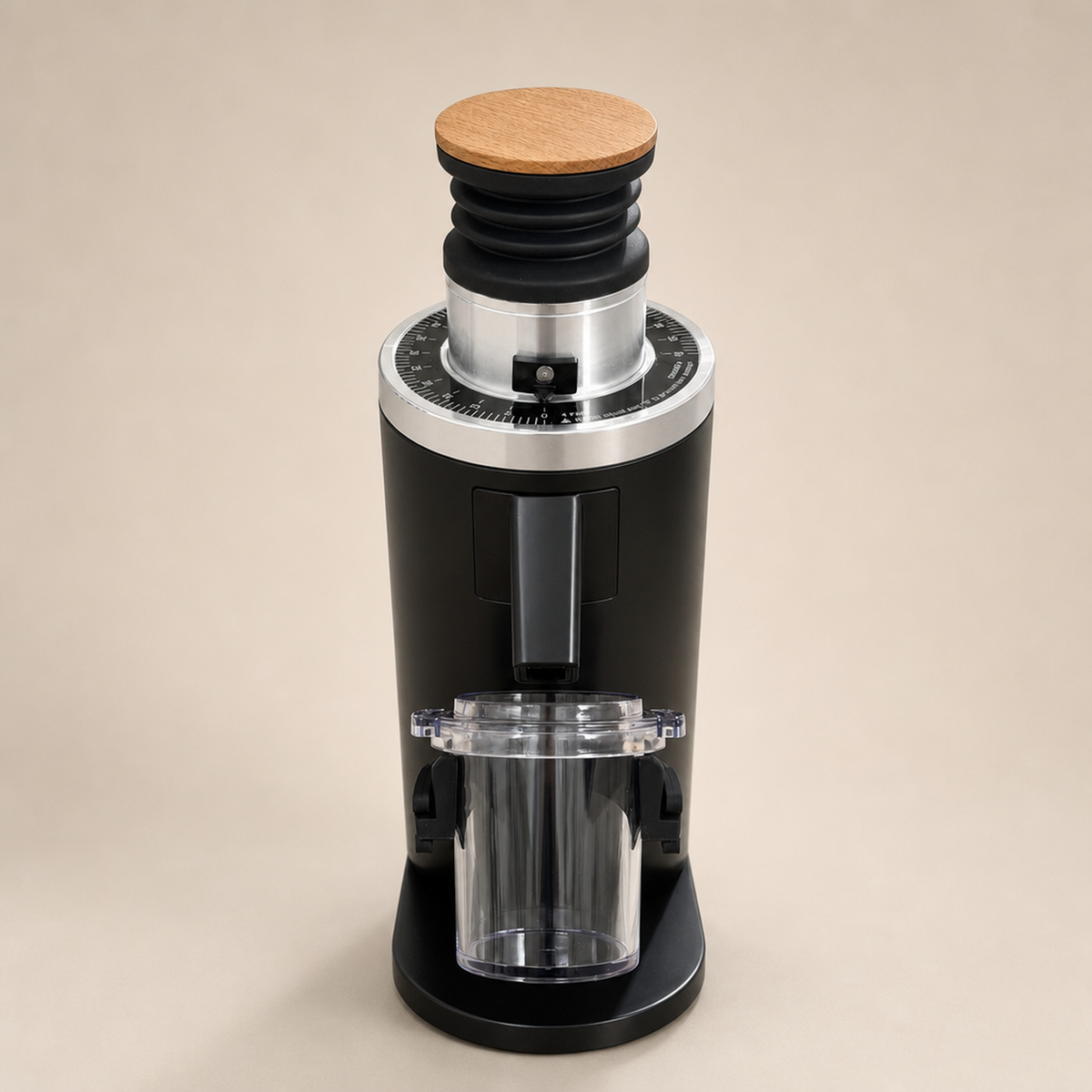 AKZEPTABEL ROASTLY DF54 Red TI Kaffeemühle Gen 4 IV V4, Elektrische Einzeldosis-Kaffeemühle, Nahezu Retentionsfrei (Schwarz)