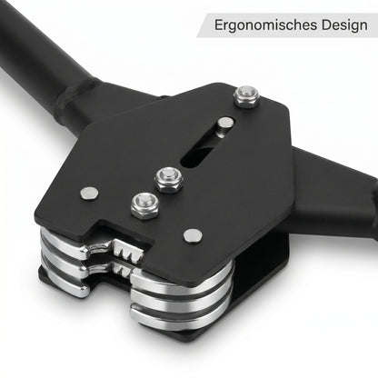 LastWerk PET Umreifungsset mit Bandspanner, Verschlusszange, grünem Umreifungsband, 200 Metallklammern, 30 Kantenschützern & Handschuhen für Paletten, Kartons, Versand, Lager, Transport