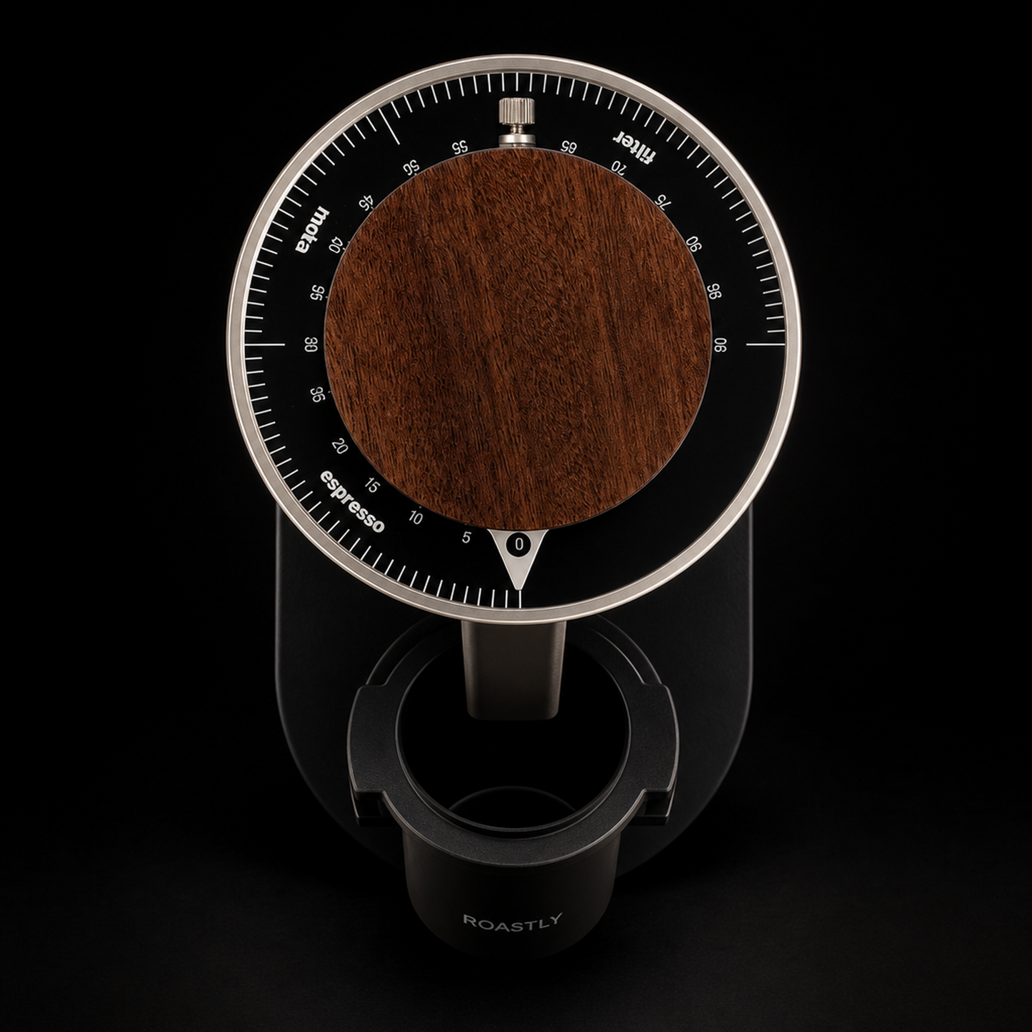 ROASTLY DF64 Kaffeemühle Gen 2 II V2.5, Berühmtes White Label, Elektrische Einzeldosis-Kaffeemühle, Nahezu Retentionsfrei (Grau)
