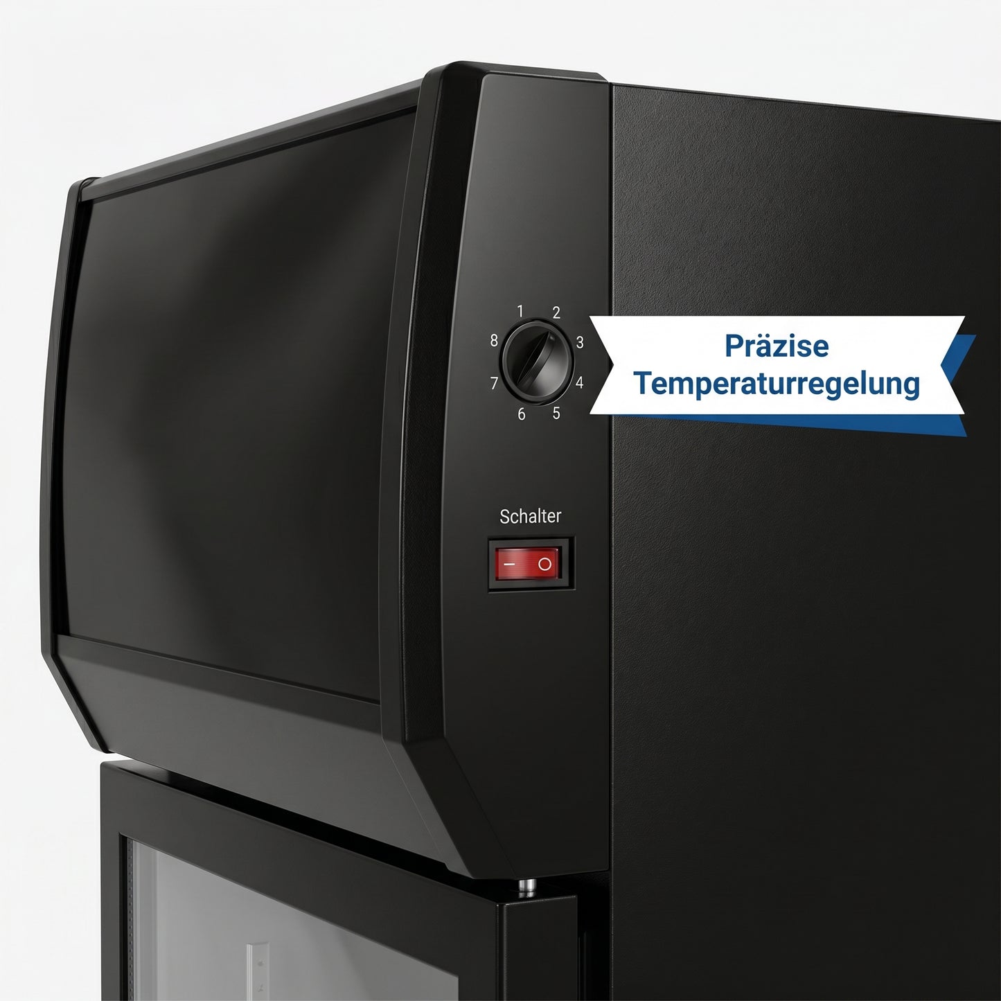 FREEZE. B-Ware Getränkekühlschrank NineThirty M mit Glastüren, 800 L Kapazität, Energieeffizienz C, abschließbar, mit Rollen