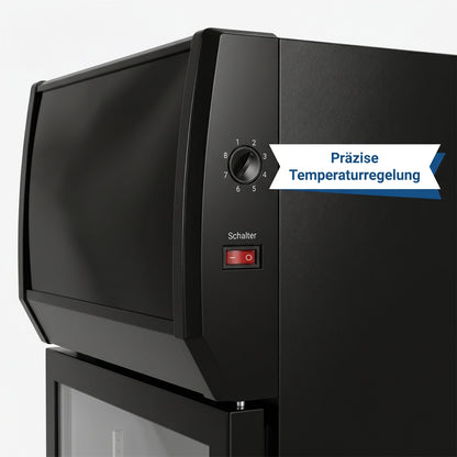 FREEZE. B-Ware Getränkekühlschrank NineThirty M mit Glastüren, 800 L Kapazität, Energieeffizienz C, abschließbar, mit Rollen