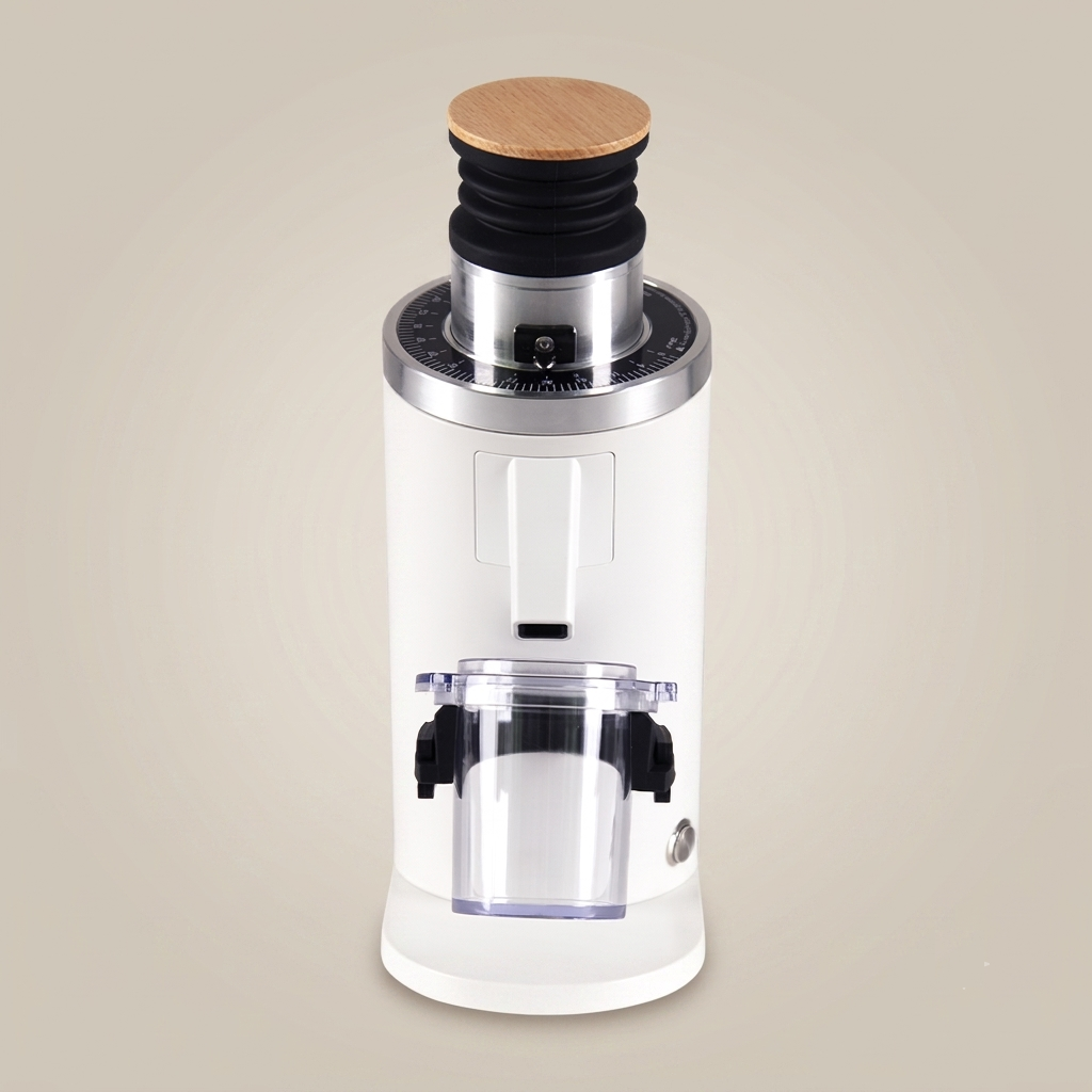 ROASTLY DF54 Kaffeemühle Gen 3 III V3/V4, Elektrische Einzeldosis-Kaffeemühle, Nahezu Retentionsfrei (Weiß)