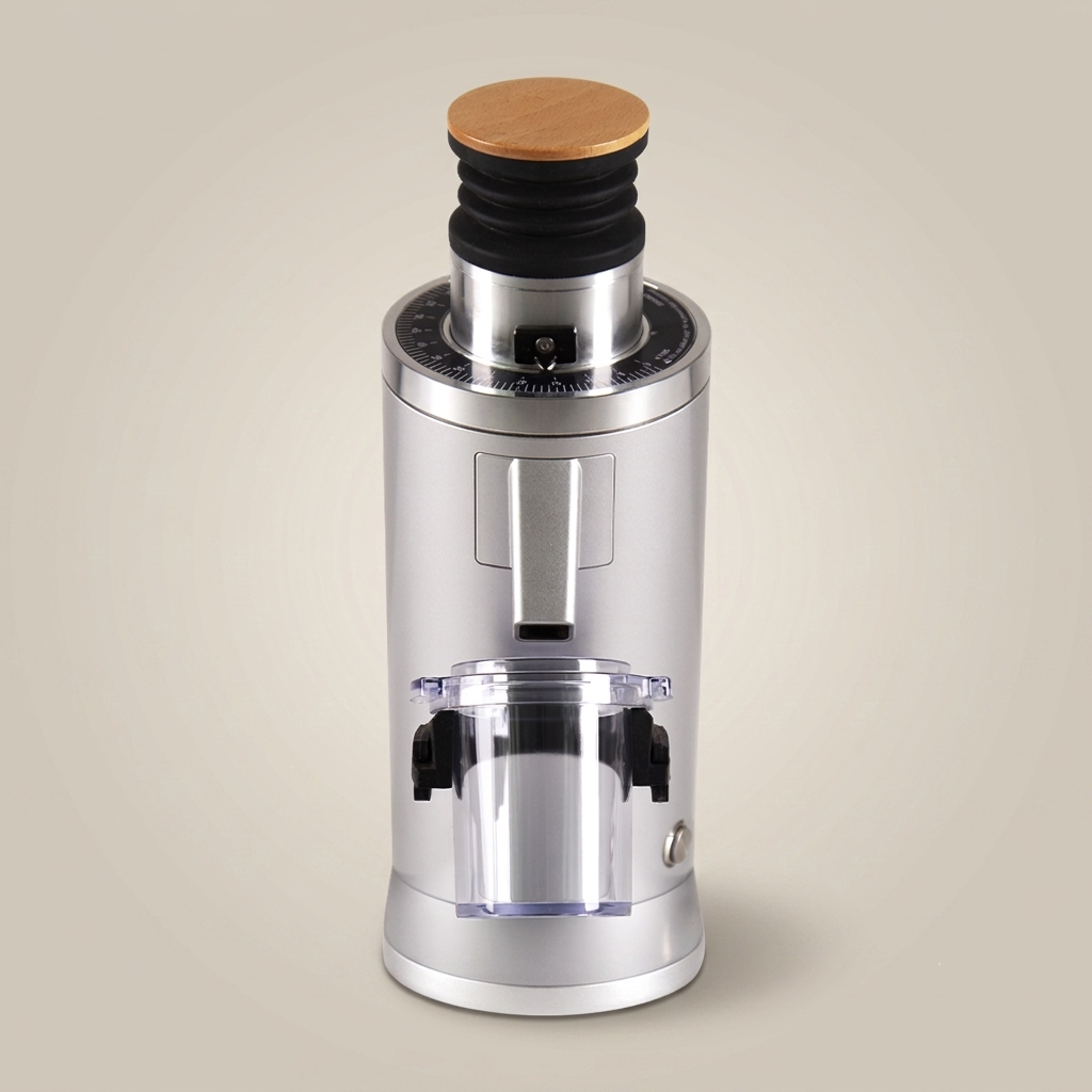 ROASTLY DF54 Kaffeemühle Gen 3 III V3/V4, Elektrische Einzeldosis-Kaffeemühle, Nahezu Retentionsfrei (Silber)