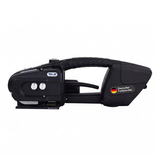 LastWerk V3 Akku-Umreifungsmaschine für PP/PET-Bänder 13–16 mm – elektrisches vollautomatisches Umreifungsgerät mit 600–3200 N Spannkraft, 14,4 V 4000 mAh Akku, für Kartons, Paletten & Verpackung