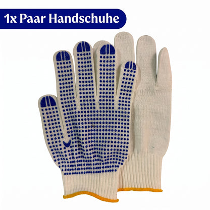 LastWerk PET Umreifungsset mit Bandspanner, Verschlusszange, grünem Umreifungsband, 200 Metallklammern, 30 Kantenschützern & Handschuhen für Paletten, Kartons, Versand, Lager, Transport