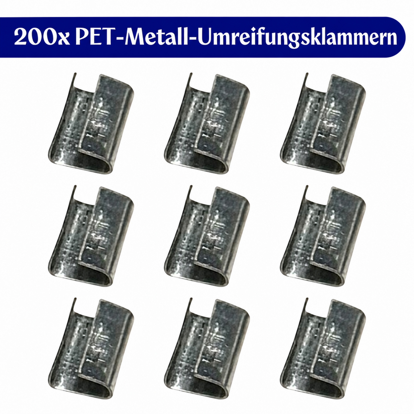 LastWerk PET Umreifungsset mit Bandspanner, Verschlusszange, grünem Umreifungsband, 200 Metallklammern, 30 Kantenschützern & Handschuhen für Paletten, Kartons, Versand, Lager, Transport