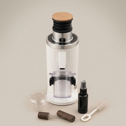 ROASTLY DF54 Kaffeemühle Gen 3 III V3/V4, Elektrische Einzeldosis-Kaffeemühle, Nahezu Retentionsfrei (Weiß)