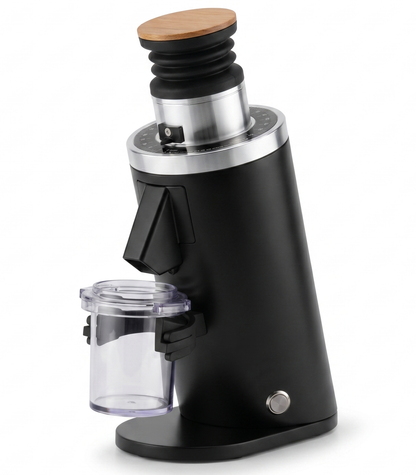 ACCEPTABLE ROASTLY DF54 Kaffeemühle Gen 4 IV V4, Elektrische Einzeldosis-Kaffeemühle, Nahezu Retentionsfrei (Schwarz)