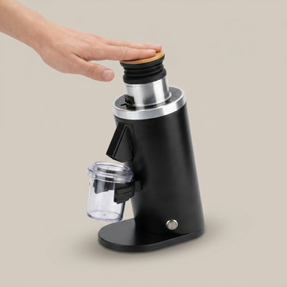 ACCEPTABLE ROASTLY DF54 Kaffeemühle Gen 4 IV V4, Elektrische Einzeldosis-Kaffeemühle, Nahezu Retentionsfrei (Schwarz)
