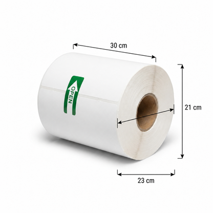LastWerk Versandetiketten 100 x 150 cm auf Rolle, 10 Rollen je 400 Thermoetiketten, weiß matt, permanent selbstklebend, für Direkt-Thermodrucker, Barcode, Adresse & Lagerkennzeichnung