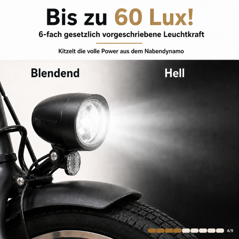 oToMUNICH Base Boring Grey 28 Zoll Fahrrad, Single Speed, City-Bike, Tiefeinsteiger mit Stahlrahmen, Nabendynamo 60 Lux LED Frontlicht, mit Tracker, Fahrradcomputer, Handyhalterung und Gepackträger