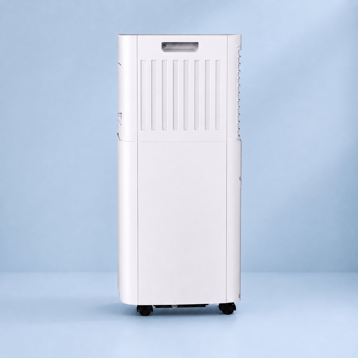 Freeze Mobile Klimaanlage Weiß – Monoblock-Klimagerät mit LED-Display & Fernbedienung, Timer und Sleep‑Modus, verstellbarer Luftauslass, Kindersicherung, Rollen, inkl. Abluftschlauch & Fensterkit