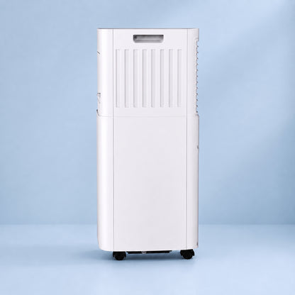 Freeze Mobile Klimaanlage Weiß – Monoblock-Klimagerät mit LED-Display & Fernbedienung, Timer und Sleep‑Modus, verstellbarer Luftauslass, Kindersicherung, Rollen, inkl. Abluftschlauch & Fensterkit