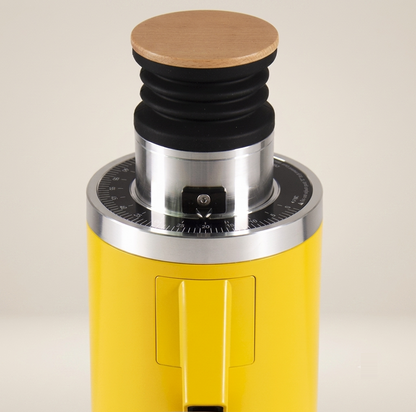 ROASTLY DF54 Kaffeemühle Gen 3 III V3/V4, Elektrische Einzeldosis-Kaffeemühle, Nahezu Retentionsfrei (Gelb)