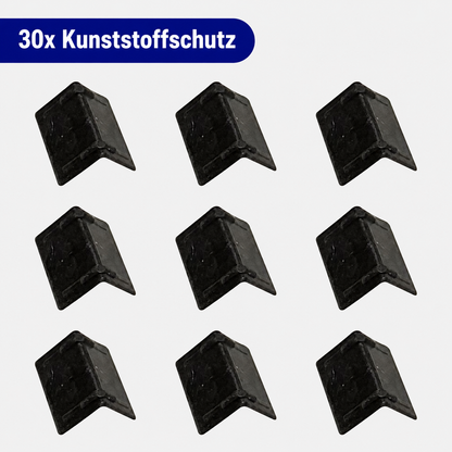 LastWerk PET Umreifungsset mit Bandspanner, Verschlusszange, grünem Umreifungsband, 200 Metallklammern, 30 Kantenschützern & Handschuhen für Paletten, Kartons, Versand, Lager, Transport