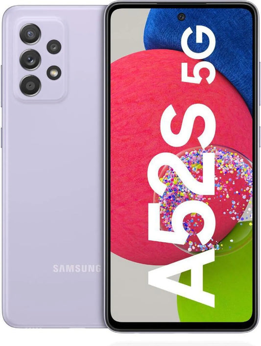 Samsung Smartphone Galaxy A52s 5G, 128 GB, Awesome Violet, 6.5 Zoll, Android 11, IP67, 120 Hz, OIS