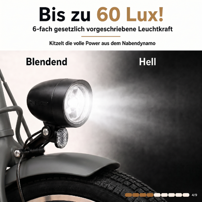 oToMUNICH Plus Boring Grey 28 Zoll Fahrrad, Shimano 7-Gang, City-Bike, Tiefeinsteiger mit Stahlrahmen, Nabendynamo 60 Lux LED Frontlicht, mit Tracker, Fahrradcomputer, Handyhalterung und Gepäckträger