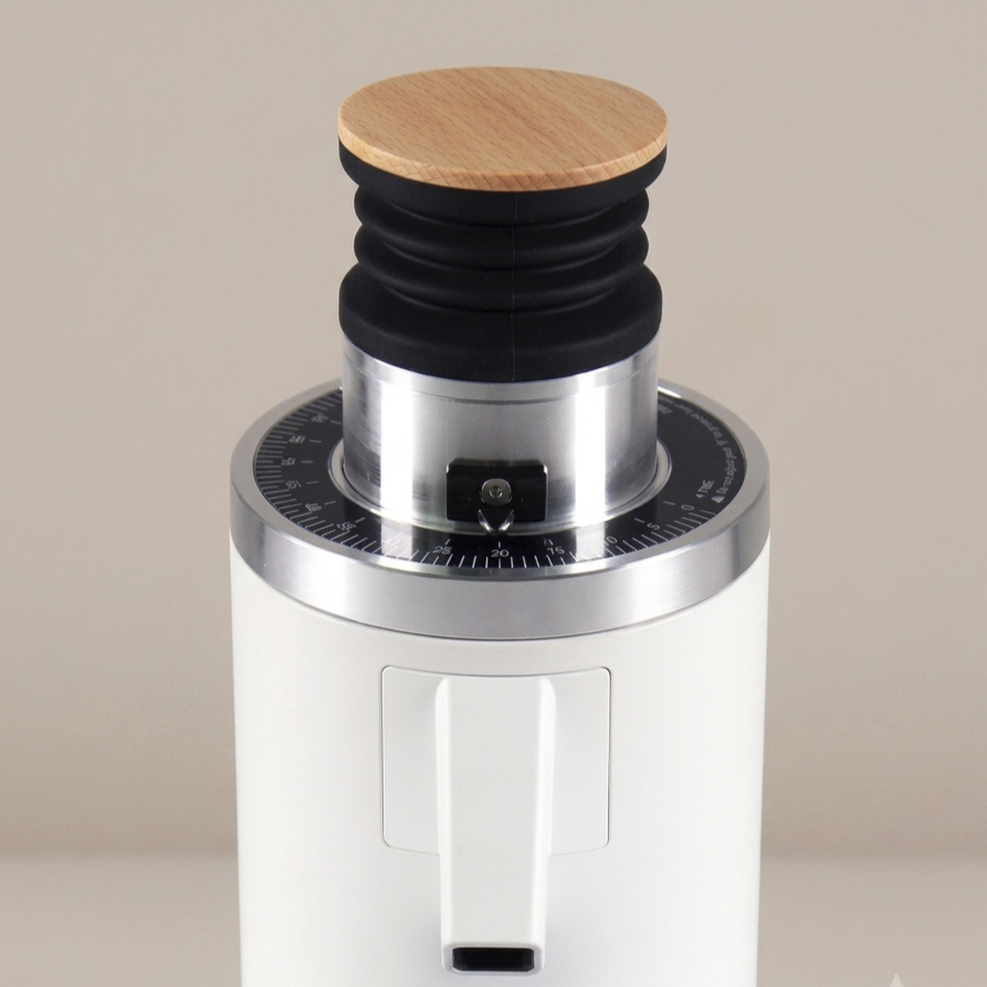 ROASTLY DF54 Kaffeemühle Gen 3 III V3/V4, Elektrische Einzeldosis-Kaffeemühle, Nahezu Retentionsfrei (Weiß)
