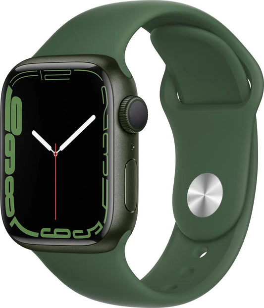 Apple Watch 7 GPS, 41mm Alu Grün, Sport Klee