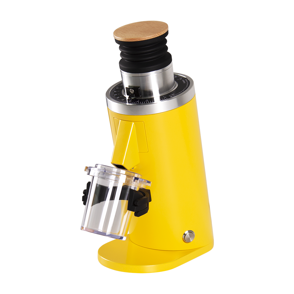 ROASTLY DF54 Kaffeemühle Gen 3 III V3/V4, Elektrische Einzeldosis-Kaffeemühle, Nahezu Retentionsfrei (Gelb)