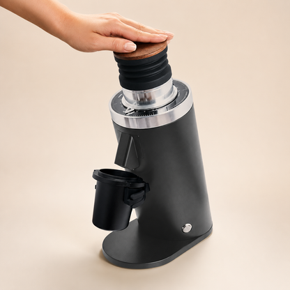 ROASTLY DF64 Kaffeemühle Gen 2 II V2.5, Berühmtes White Label, Elektrische Einzeldosis-Kaffeemühle, Nahezu Retentionsfrei (Grau)