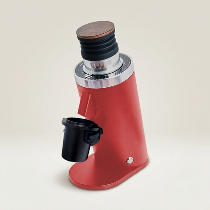 ROASTLY DF64 Kaffeemühle Gen 2 II V2.5, Berühmtes White Label, Elektrische Einzeldosis-Kaffeemühle, Nahezu Retentionsfrei (Rot)