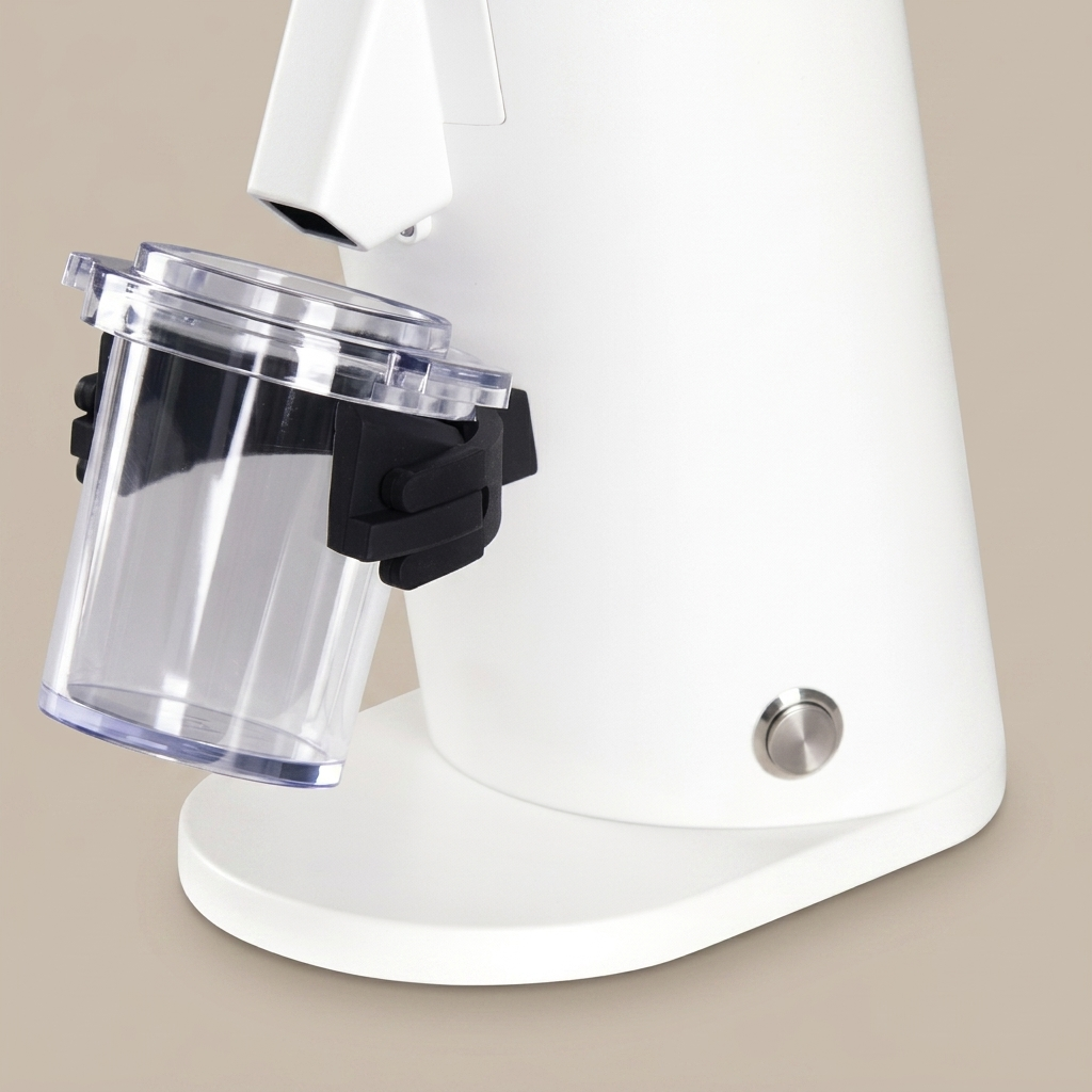 ROASTLY DF54 Kaffeemühle Gen 3 III V3/V4, Elektrische Einzeldosis-Kaffeemühle, Nahezu Retentionsfrei (Weiß)