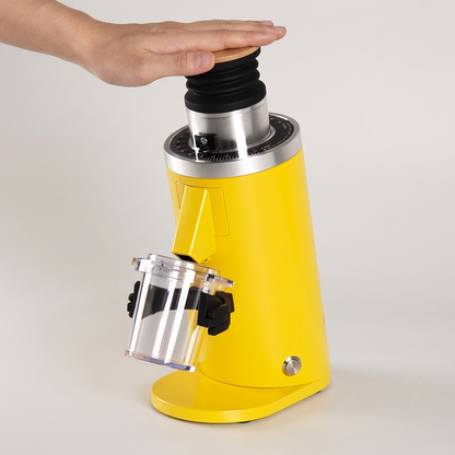 ROASTLY DF54 Kaffeemühle Gen 3 III V3/V4, Elektrische Einzeldosis-Kaffeemühle, Nahezu Retentionsfrei (Gelb)