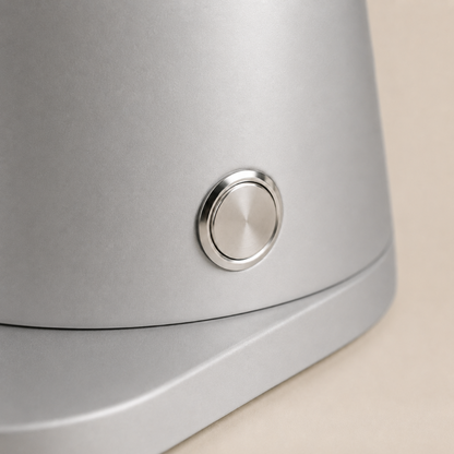 ROASTLY DF64 Kaffeemühle Gen 2 II V2.5, Berühmtes White Label, Elektrische Einzeldosis-Kaffeemühle, Nahezu Retentionsfrei (Silber)