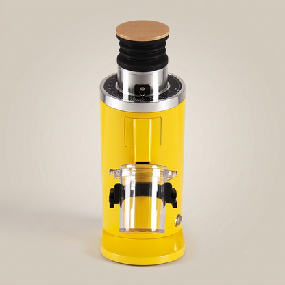 ROASTLY DF54 Kaffeemühle Gen 3 III V3/V4, Elektrische Einzeldosis-Kaffeemühle, Nahezu Retentionsfrei (Gelb)
