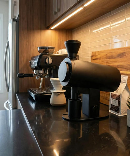 ROASTLY DF83V (DLC Burr) Kaffeemühle Gen 2 II V2.5, Berühmtes White Label, Elektrische Einzeldosis-Kaffeemühle, Nahezu Retentionsfrei (Schwarz) black