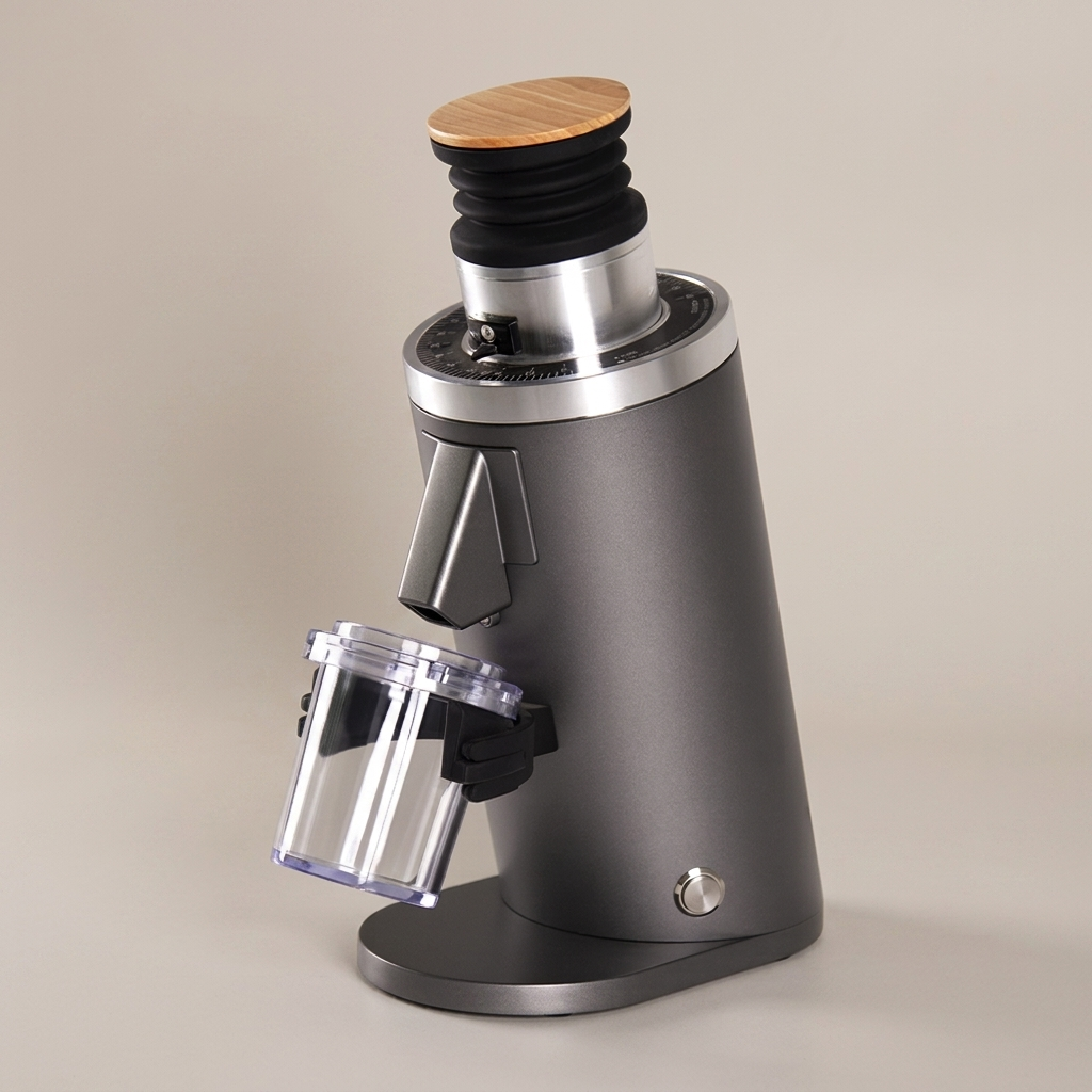 ROASTLY DF54 Kaffeemühle Gen 3 III V3/V4, Elektrische Einzeldosis-Kaffeemühle, Nahezu Retentionsfrei (Grau)