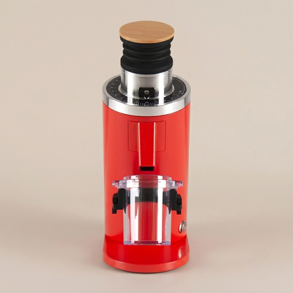ROASTLY DF54 Kaffeemühle Gen 3 III V3/V4, Elektrische Einzeldosis-Kaffeemühle, Nahezu Retentionsfrei (Rot)