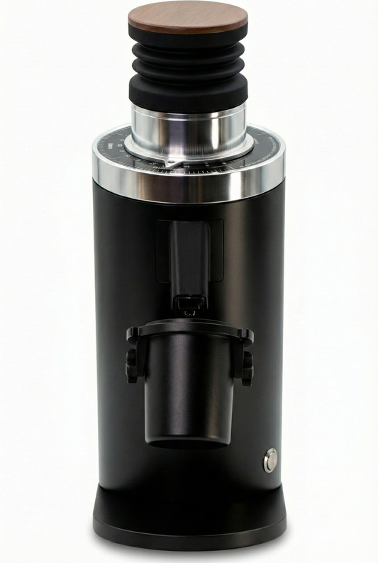 DF64 Kaffeemühle Gen 2 II V2.5, Berühmtes White Label, Elektrische Einzeldosis-Kaffeemühle, Nahezu Retentionsfrei (Schwarz)