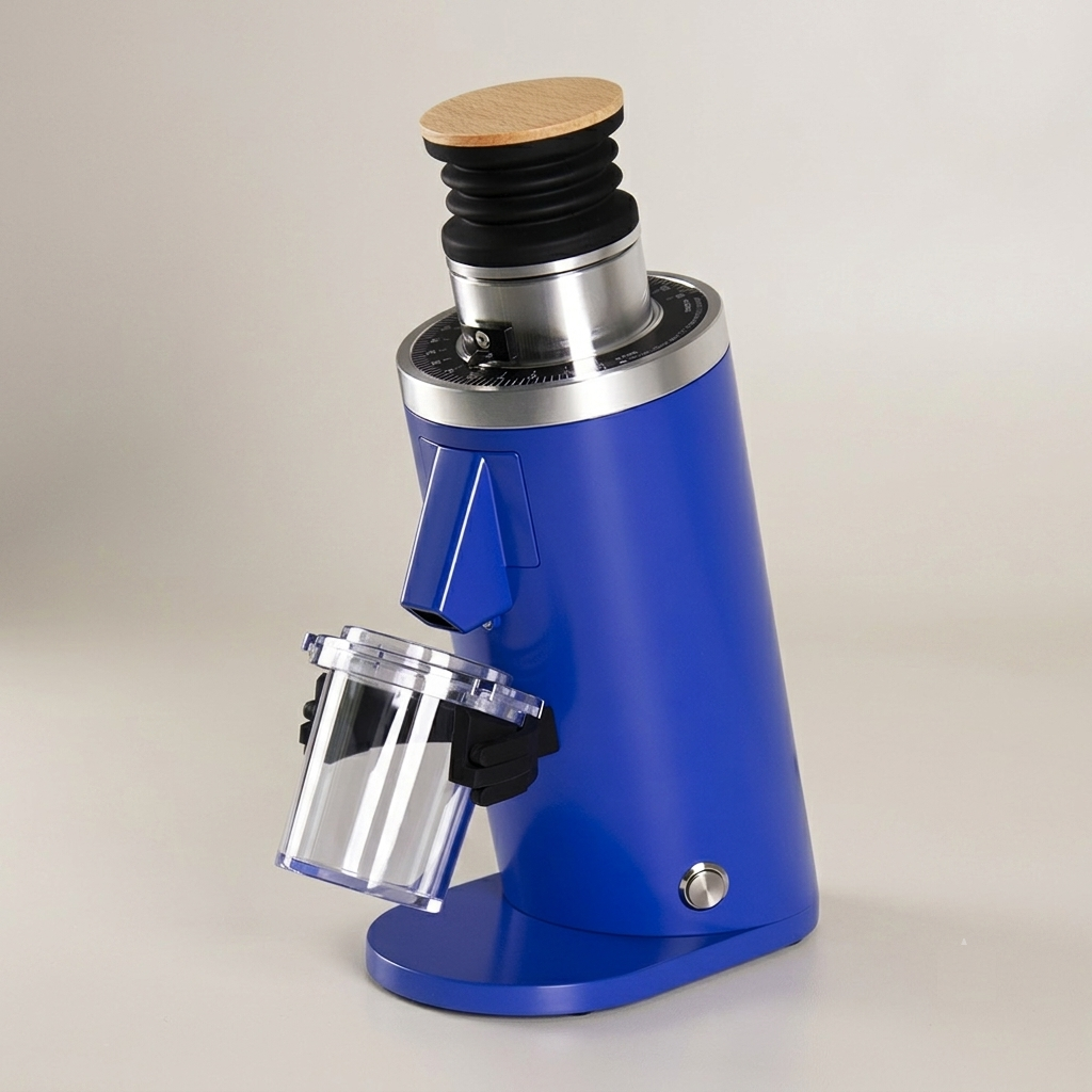 ROASTLY DF54 Kaffeemühle Gen 3 III V3/V4, Elektrische Einzeldosis-Kaffeemühle, Nahezu Retentionsfrei (Blau)