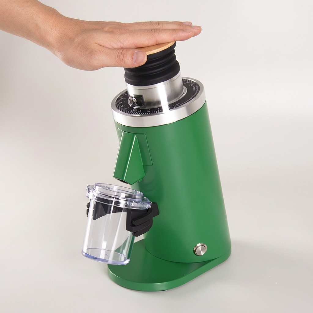 ROASTLY DF54 Kaffeemühle Gen 3 III V3/V4, Elektrische Einzeldosis-Kaffeemühle, Nahezu Retentionsfrei (Grün)
