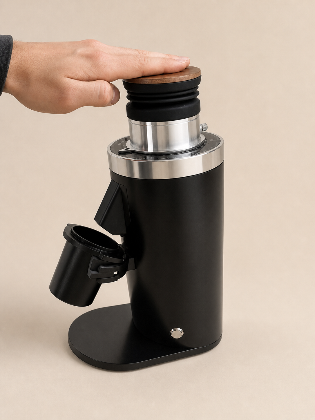 ROASTLY DF64 Kaffeemühle Gen 2 II V2.5, Berühmtes White Label, Elektrische Einzeldosis-Kaffeemühle, Nahezu Retentionsfrei (Schwarz)
