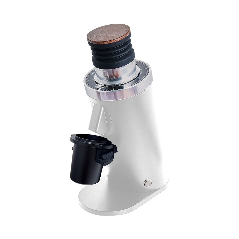 ROASTLY DF64 Kaffeemühle Gen 2 II V2.5, Berühmtes White Label, Elektrische Einzeldosis-Kaffeemühle, Nahezu Retentionsfrei (Weiß)