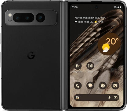 Google Pixel Fold Smartphone, 256 GB, Obsidian, 7.6 Zoll, Android 13, 5G, Google Tensor G2, IPX8