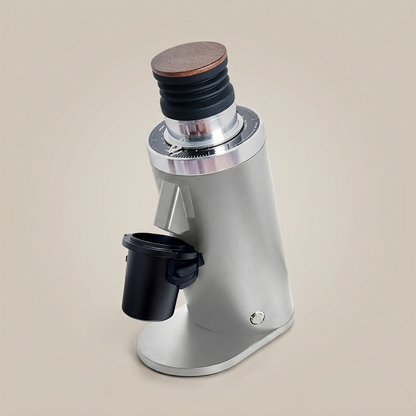 ROASTLY DF64 Kaffeemühle Gen 2 II V2.5, Berühmtes White Label, Elektrische Einzeldosis-Kaffeemühle, Nahezu Retentionsfrei (Silber)