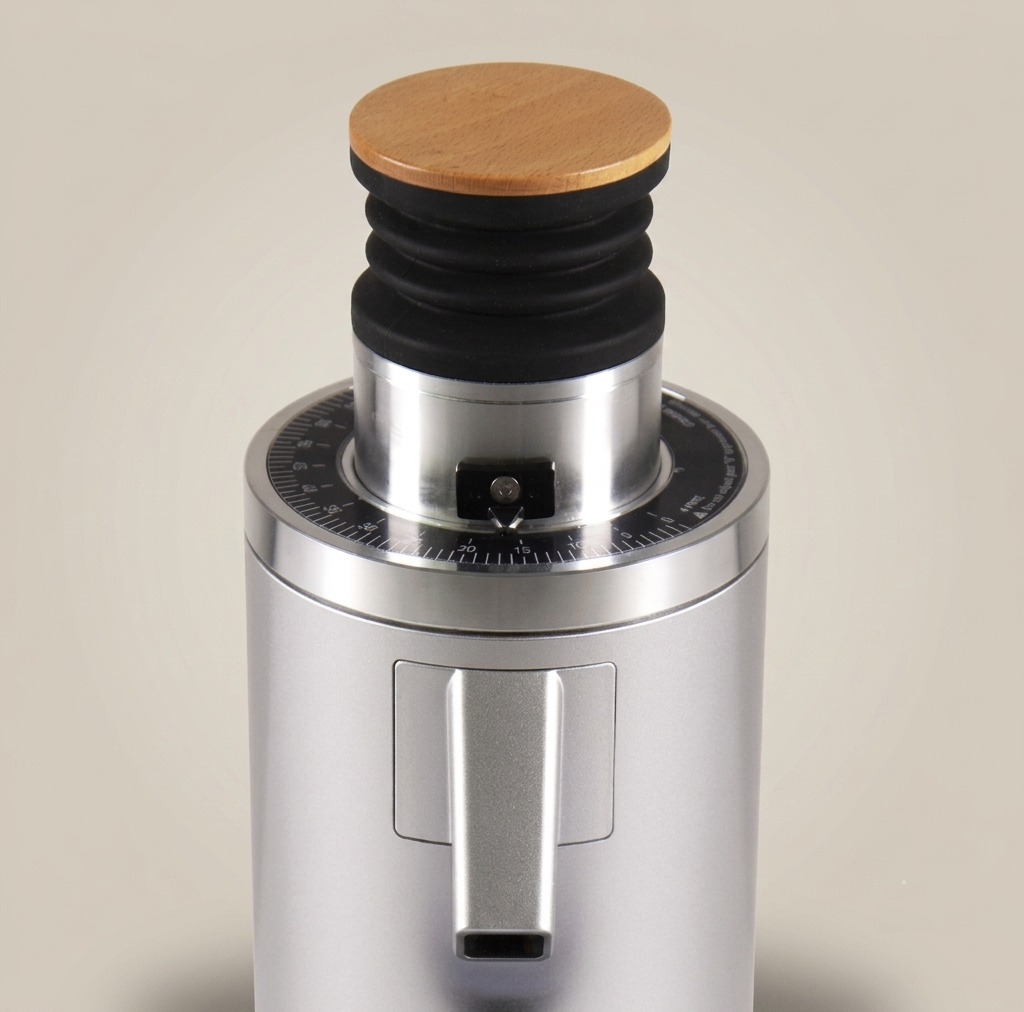 ROASTLY DF54 Kaffeemühle Gen 3 III V3/V4, Elektrische Einzeldosis-Kaffeemühle, Nahezu Retentionsfrei (Silber)
